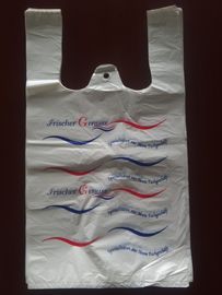 환경 친화적인 플라스틱 t-셔츠 쇼핑 백, 인쇄, HDPE 물자를 가진 백색 색깔