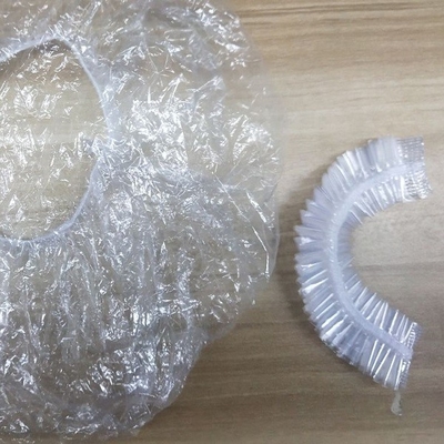 PE 플라스틱 투명한 버릴 수 있는 헤드 캡 방수 미용실 머리 드라이프로세싱