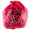 45L 고립 전염하는 재상할 수 있는 쓰레기 봉지 빨간색 24&quot; X 24&quot; 고밀도